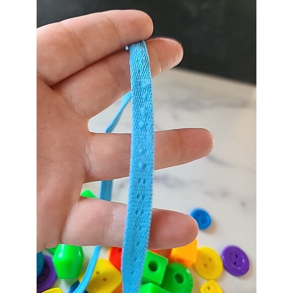 Toddler Plastic Beads To String With Shoelace USED - Picture 9 of 10